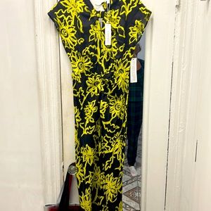 Yellow and black dress top shop size 8